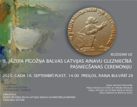 “9. Jāzepa Pīgožņa balva Latvijas ainavu glezniecībā” galvenās balvas pasniegšanas ceremonija