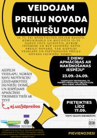 Aicinājums jauniešiem līdzdarboties Preiļu novada Jauniešu domē
