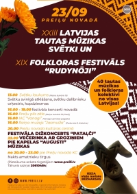 23. Latvijas tautas muzikantu un kapelu saiets un 19. Starptautiskais folkloras festivāls “Rudynoji”