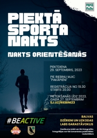 Piektā sporta nakts "Nakts orientēšanās"