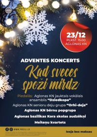Adventes koncerts "Kad sveces spoži mirdz"