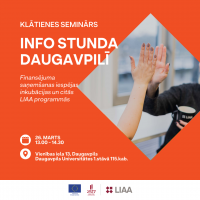 LIAA pārstāvniecība Daugavpilī aicina uzņēmējus uz INFO STUNDU