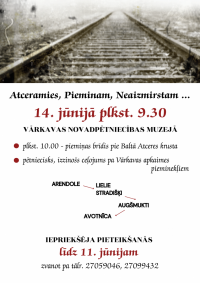 "Atceramies, Pieminam, Neaizmirstam..."