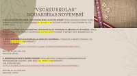Vecāku skolas nodarbības novembrī