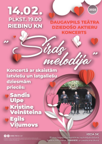 Daugavpils teātra dziedošo aktieru koncerts “Sirds melodija”