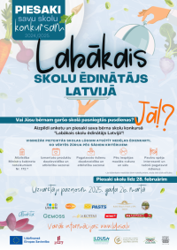 Aicinām vecākus pieteikt Latvijas skolas konkursam “Labākais skolu ēdinātājs Latvijā”