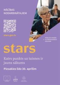 Informācija par aktualitātēm projektā STARS!