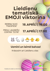 Lieldienu tematiskā EMOJI viktorīna Preiļu novada jauniešiem
