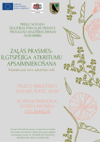 Pieaugušo izglītības dienas - nodarbība “Kā samazināt atkritumu daudzumu mājsaimniecībā”