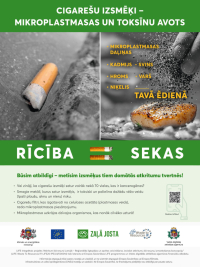 Cigarešu izsmēķi – mikroplastmasas un toksīnu avots
