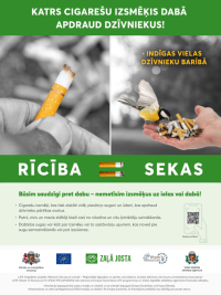 Cigarešu izsmēķi – mikroplastmasas un toksīnu avots