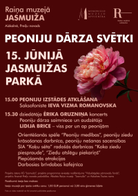 Jasmuižas parkā svinēs Peoniju dārza svētkus