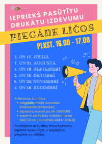 Iepriekš pasūtītu drukātu izdevumu piegāde Līčos