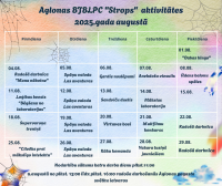 Aglonas BJBLPC “Strops” aktivitātes augustā