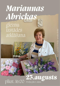 Mariannas Abrickas gleznu izstādes atklāšana