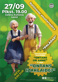 Baltinavas amatierteātra "Palādas" izrāde - Danckovītes komēdijas "Ontans un Anne" 3. daļa "Ontans izaklaidej"