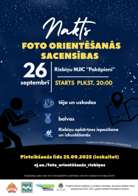 Aicinām uz Riebiņu nakts foto orientēšanās sacensībām!