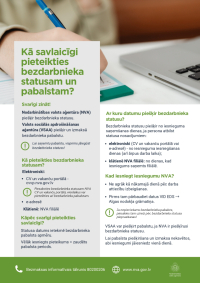 NVA atgādina: bezdarbnieka statusam jāpiesakās ne agrāk kā nākamajā darba dienā pēc darba attiecību pārtraukšanas