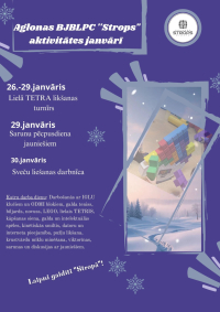 Aglonas "Stropa" aktivitātes janvārī