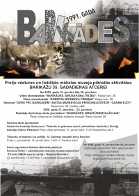 Preiļu vēstures un lietišķās mākslas muzeja aktivitātes barikāžu 35. gadadienas atcerei