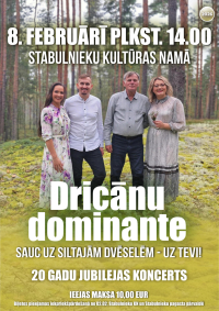Dricānu dominantes 20 gadu jubilejas koncerts