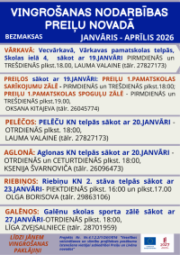 Bezmaksas vingrošanas nodarbības