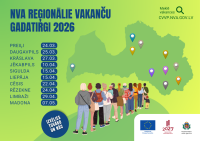 Šopavasar Preiļos, Daugavpilī, Krāslavā, Jēkabpilī, Liepājā, Siguldā, Cēsīs, Rēzeknē, Limbažos un Madonā norisināsies NVA reģionālie vakanču gadatirgi