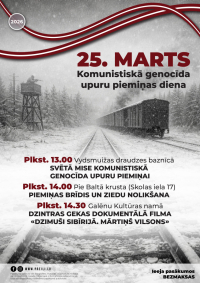 Komunistiskā genocīda upuru piemiņas dienas norises Galēnos