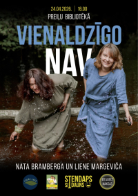 Pasākums "Vienaldzīgo nav!” ar Lieni Margeviču un Natu Brambergu