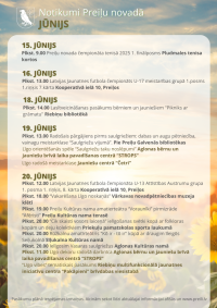 Notikumi un izstādes Preiļu novadā jūnijā