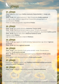 Notikumi un izstādes Preiļu novadā jūnijā