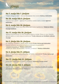 Notikumi un izstādes Preiļu novadā jūnijā