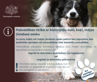 Esi atbildīgs dzīvnieka īpašnieks!