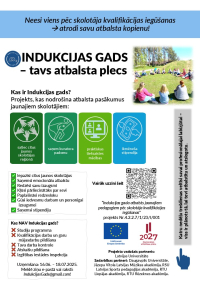 Norisināsies uzņemšana projektā “Indukcijas gada atbalsts jaunajiem pedagogiem pēc skolotāja kvalifikācijas iegūšanas”