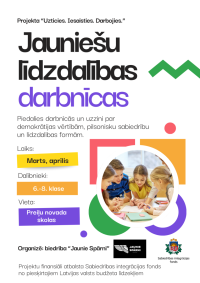 Biedrība “Jaunie Spārni” organizēs Jauniešu līdzdalības darbnīcas Preiļu novada skolās