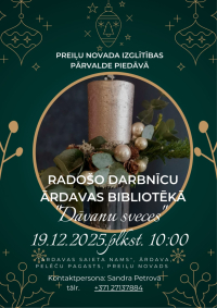 Pieaugušo izglītības dienas - nodarbība “Dāvanu sveces”