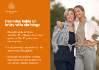 Pretvēža dienā atgādina par vēža skrīninga veikšanas nozīmīgumu