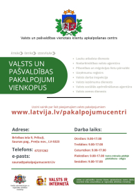 ar 1. oktobri Preiļu novadā darbu uzsākuši trīs jauni Valsts un pašvaldības vienotie klientu apkalpošanas centri