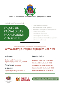 ar 1. oktobri Preiļu novadā darbu uzsākuši trīs jauni Valsts un pašvaldības vienotie klientu apkalpošanas centri