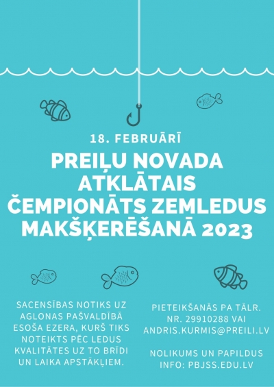 Preiļu novada 2023. gada atklātais čempionāts zemledus makšķerēšanā