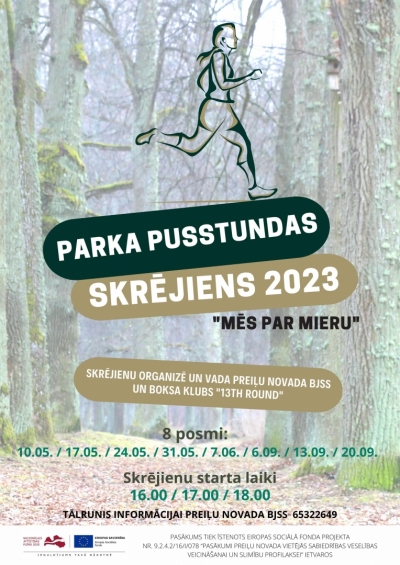 Skrienam kopā “Parka pusstundas skrējienā – 2023”!