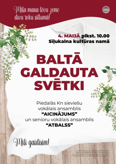 Baltā galdauta svētki Sīļukalna Kultūras namā