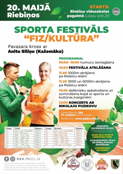Skrienam, svinam, iedvesmojamies, lai izstarotu prieku!