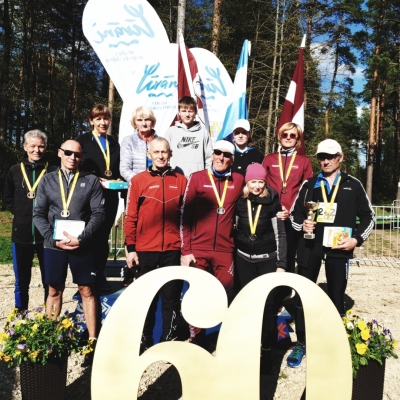 Ar bagātu medaļu klāstu Preiļu novada komanda atgriežas no Latvijas pašvaldību sporta veterānu - senioru savienības 60. sporta spēlēm
