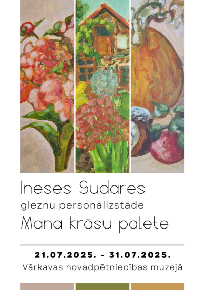 Ineses Sudares gleznu personālizstāde "Mana krāsu palete"