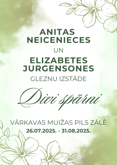 Anitas Neicenieces un Elizabetes Jurgensones gleznu izstāde "Divi spārni"