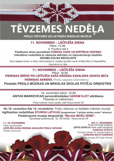 Tēvzemes nedēļa Preiļu vēstures un lietišķās mākslas muzejā