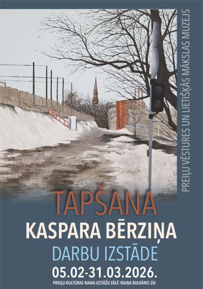 Kaspara Bērziņa darbu izstāde "Tapšana"