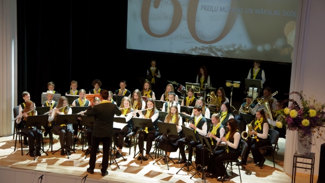 Izskanējis Preiļu Mūzikas un mākslas skolas 60 gadu jubilejas pasākums