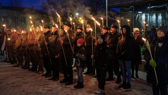 Lāčplēša dienas lāpu gājiens Preiļos